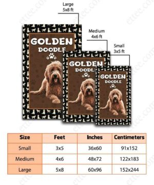 Goldendoodle Rug. Unique Decor Gift For Dog Lovers - Ettee - decor gift