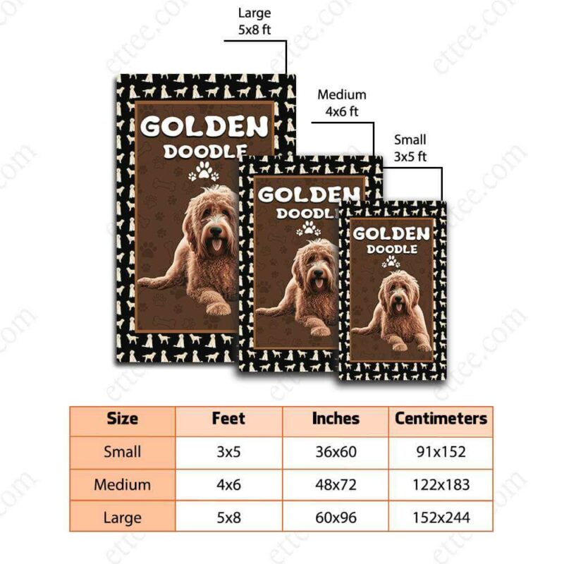 Goldendoodle Rug. Unique Decor Gift For Dog Lovers - Ettee - decor gift