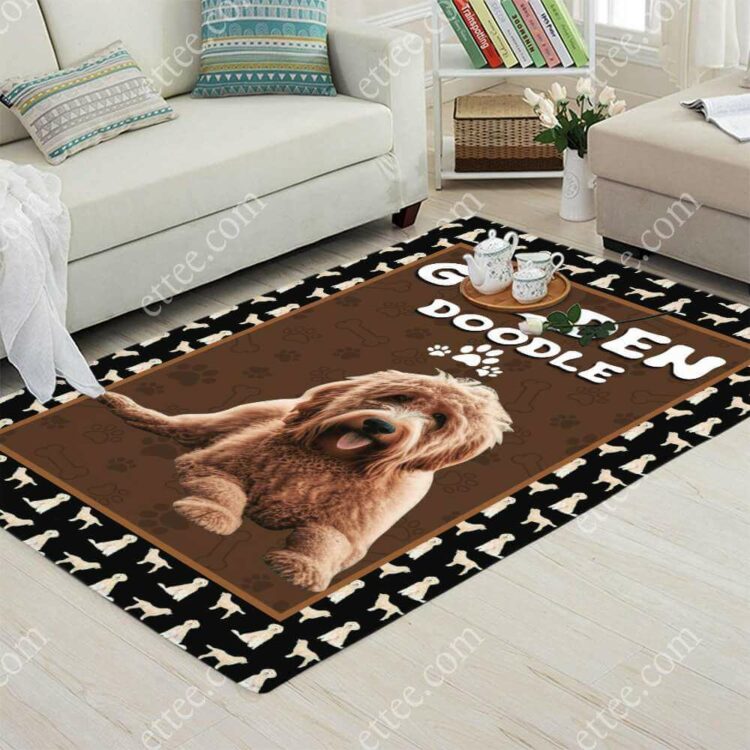 Goldendoodle Rug. Unique Decor Gift For Dog Lovers - Ettee - decor gift
