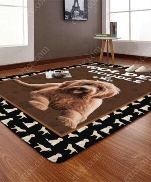 Goldendoodle Rug. Unique Decor Gift For Dog Lovers - Ettee - decor gift