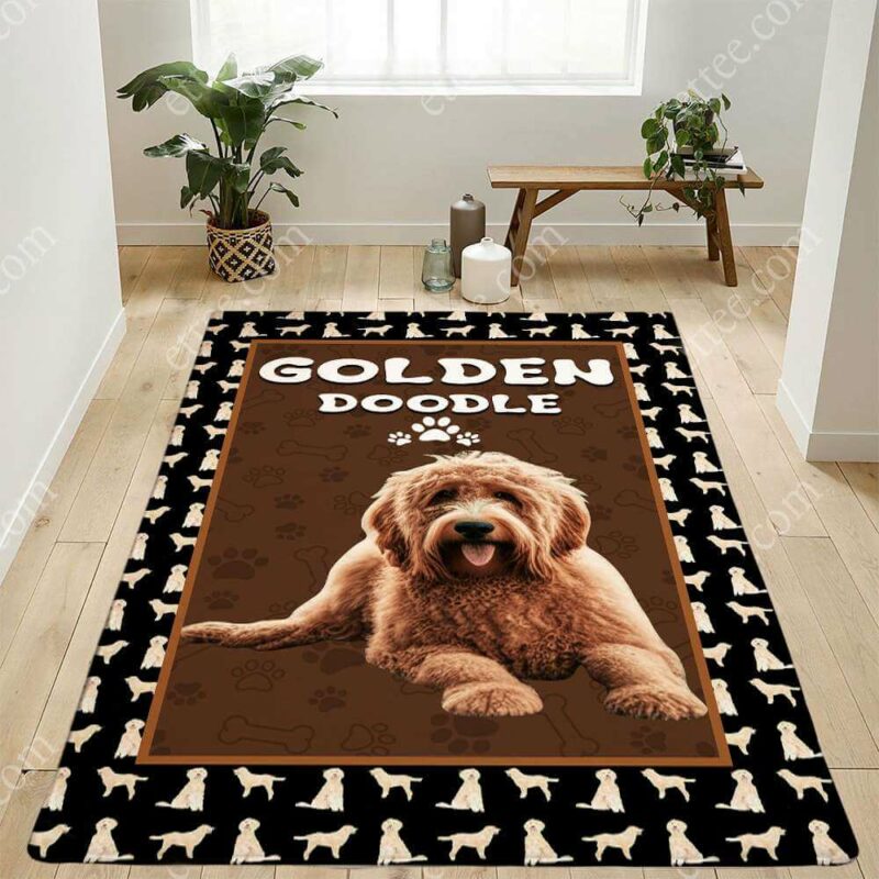 Goldendoodle Rug. Unique Decor Gift For Dog Lovers - Ettee - decor gift