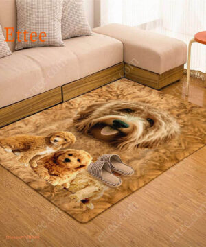 Goldendoodle Rug. Unique Decor Mat Carpet Gift For Dog Lovers - Ettee - carpet