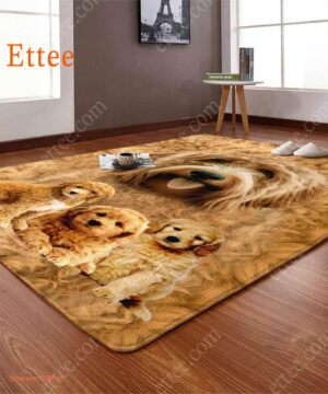 Goldendoodle Rug. Unique Decor Mat Carpet Gift For Dog Lovers - Ettee - carpet