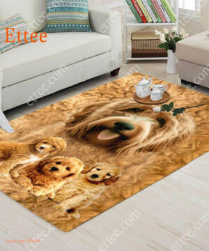 Goldendoodle Rug. Unique Decor Mat Carpet Gift For Dog Lovers - Ettee - carpet