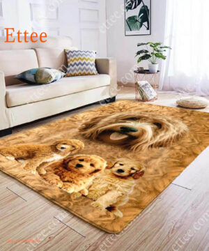 Goldendoodle Rug. Unique Decor Mat Carpet Gift For Dog Lovers - Ettee - carpet