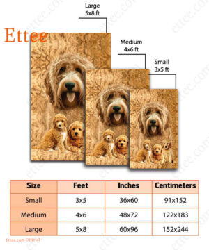 Goldendoodle Rug. Unique Decor Mat Carpet Gift For Dog Lovers - Ettee - carpet