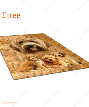 Goldendoodle Rug. Unique Decor Mat Carpet Gift For Dog Lovers - Ettee - carpet