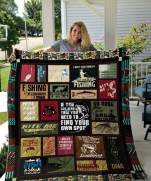 Gone Fishing You Need To Find Your Own Spot Quilt Blanket Great Gifts For Fishing Lover - Super King - Ettee