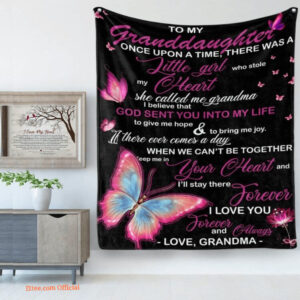 Grand Daughter Blankets From Grandma Little Girl Who Stole My Heart - Super King - Ettee