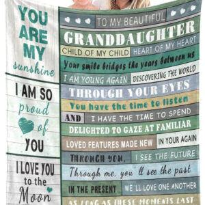 To My Granddaughter. Lightweight And Smooth Comfort. Foldable And Compact - Super King - Ettee