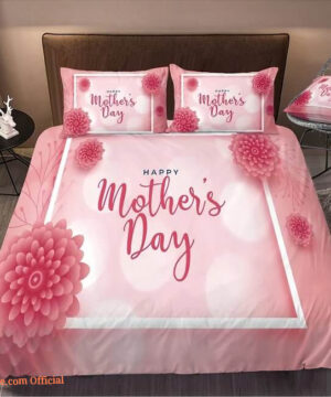 Happy Mother's Day Bedding Set Best Gift For Mom Bed Sheets Spread Comforter Bedding Set - King - Ettee