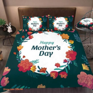 Happy Mother's Day Bedding Set Best Gift For Mom Bed Sheets Spread Comforter Bedding Sets - King - Ettee