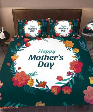 Happy Mother's Day Bedding Set Best Gift For Mom Bed Sheets Spread Comforter Bedding Sets - King - Ettee