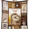 Hedgehog Gifts for Women Quilt Blanket. Light And Durable. Soft To Touch - Super King - Ettee