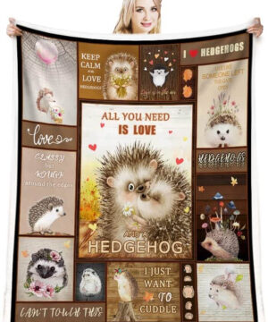 Hedgehog Gifts for Women Quilt Blanket. Light And Durable. Soft To Touch - Super King - Ettee