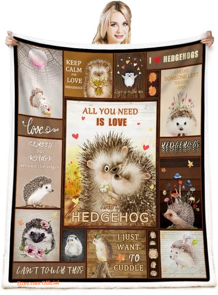 Hedgehog Gifts for Women Quilt Blanket. Light And Durable. Soft To Touch - Super King - Ettee