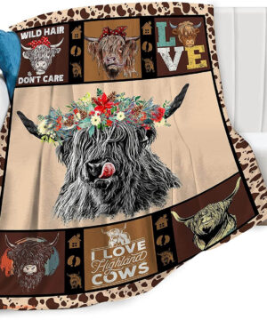 Highland Cow Throw Quilt Blanket. Light And Durable. Soft To Touch - Super King - Ettee