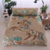 Horse Cotton Bed Sheets Spread Comforter Duvet Cover Bedding Sets - King - Ettee