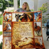 Horse Family To My Daughter Quilt Blanket From Mom Wherever Your Journey Praying To The Safe Great - Super King - Ettee