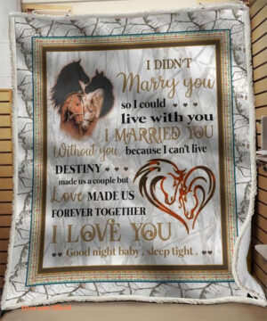 Horse Husband And Wife Love Made Us Forever Together Quilt Blanket Great - Super King - Ettee