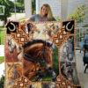 Horse Racing Quilt Blanket Great Customized Blanket Gifts For Birthday Christmas Thanksgiving - Super King - Ettee