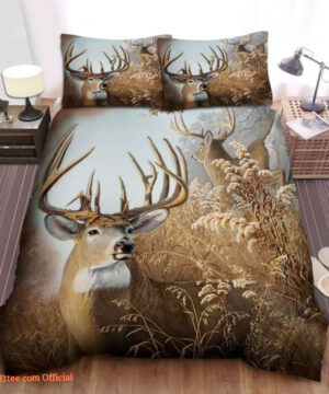 Hunting Deer The Chariot Bedding Set. Luxurious Smooth And Durable - King - Ettee