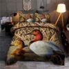Hunting Duck Art Cotton Bed Sheets Spread Comforter Bedding Sets - King - Ettee