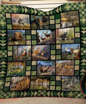 Hunting Wild Animal Quilt Blanket Great Customized Gifts For Birthday Christmas Thanksgiving Perfect Gifts For Hunting Lover - Ettee - Birthday