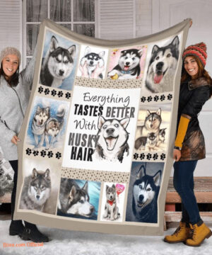 3D Husky Sherpa Quilt Blanket. Lightweight And Smooth Comfort - Super King - Ettee