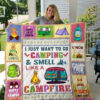 I Just Want To Go Camping And Smell Like A Campfire Quilt Blanket Great Customized Blanket Gifts For Birthday Christmas Thanksgiving - Ettee - Birthday