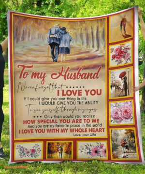 I Love You with My Whole Heart Old Together Wife To Husband Quilt Blanket - Super King - Ettee