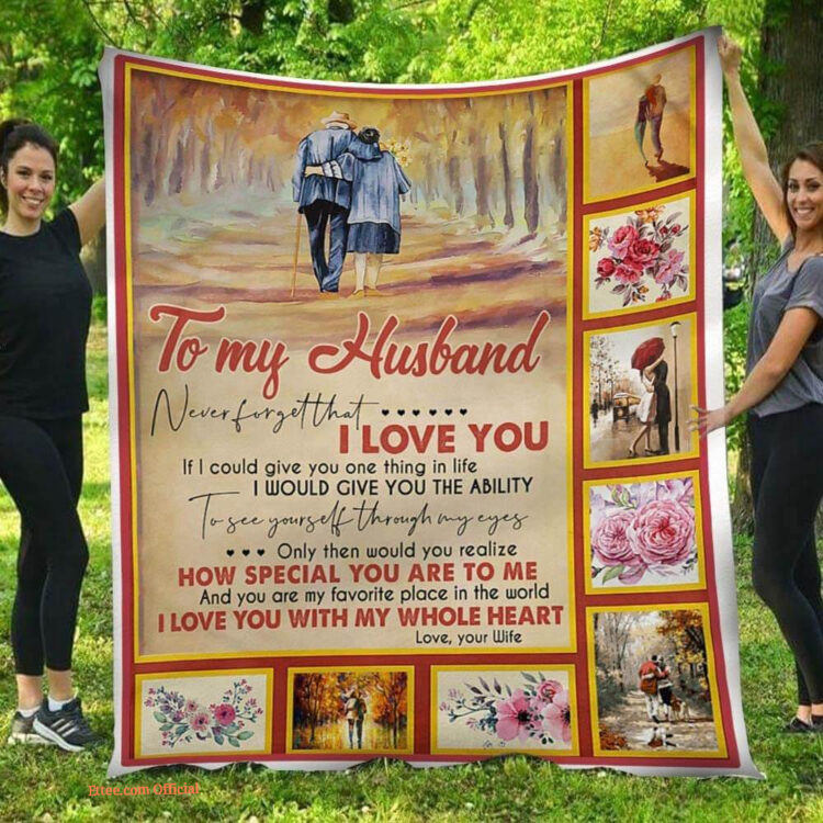 I Love You with My Whole Heart Old Together Wife To Husband Quilt Blanket - Super King - Ettee
