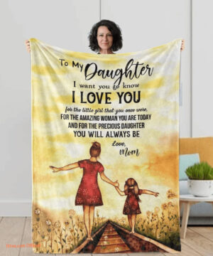 I Want You To Know Quilt Blanket Gift Mom To Daughter. Foldable And Compact - Super King - Ettee