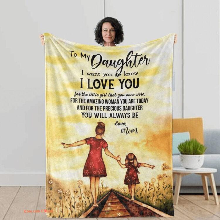 I Want You To Know Quilt Blanket Gift Mom To Daughter. Foldable And Compact - Super King - Ettee