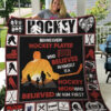 Ice Hockey Mom Behind Every Hockey Player Quilt Blanket - Ettee - Hockey Blanket