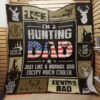 Hunting Dad Quilt Blanket - Customized Gifts for Birthday, Christmas, Thanksgiving & Father's Day. Perfect for Hunting Lovers! - Twin - Ettee