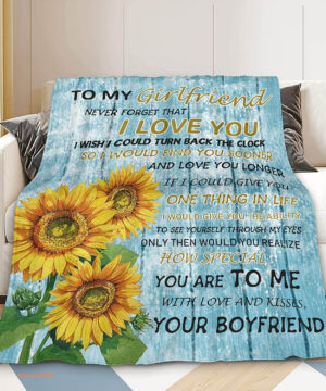 To My Girlfriend Quilt Blanket Gift For Valentine's Day. Light And Durable - Super King - Ettee