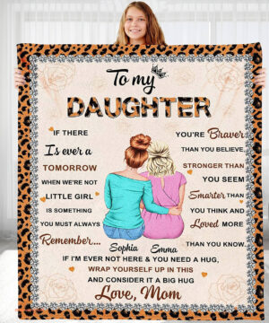 To My Daughter My Family Quilt Blanket. Foldable And Compact - Super King - Ettee