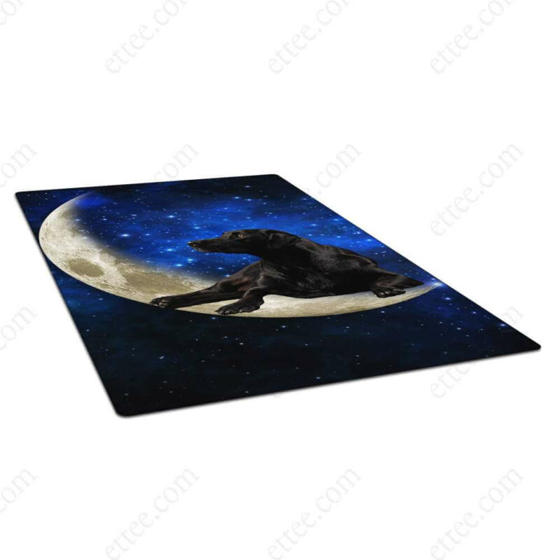 Labrador Retriever Moon Rug. Dog Mat Carpet Decor - Ettee - Carpet Decor