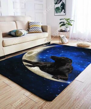 Labrador Retriever Moon Rug. Dog Mat Carpet Decor - Ettee - Carpet Decor