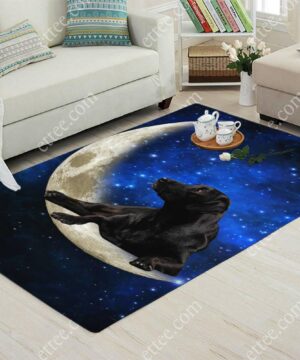 Labrador Retriever Moon Rug. Dog Mat Carpet Decor - Ettee - Carpet Decor