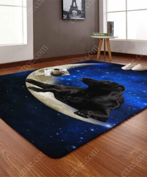 Labrador Retriever Moon Rug. Dog Mat Carpet Decor - Ettee - Carpet Decor