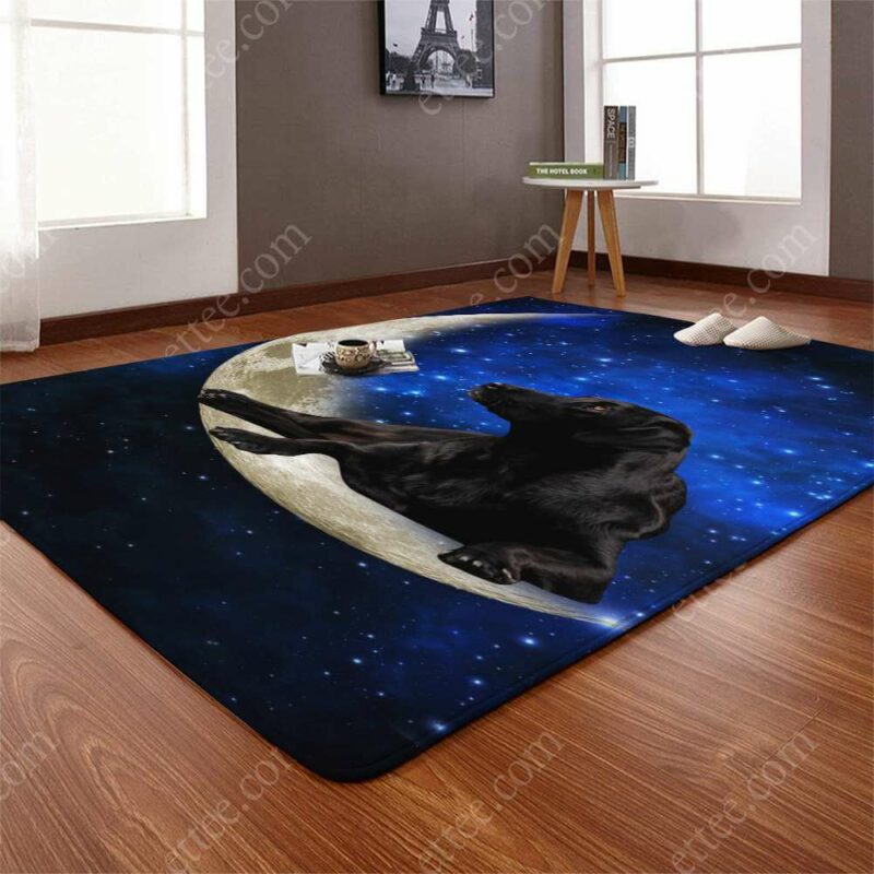 Labrador Retriever Moon Rug. Dog Mat Carpet Decor - Ettee - Carpet Decor