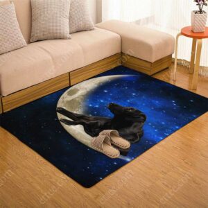 Labrador Retriever Moon Rug. Dog Mat Carpet Decor - Ettee - Carpet Decor
