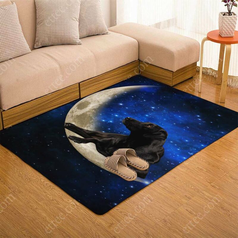 Labrador Retriever Moon Rug. Dog Mat Carpet Decor - Ettee - Carpet Decor