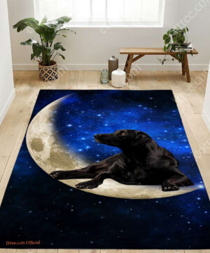 Labrador Retriever Moon Rug. Dog Mat Carpet Decor - Ettee - Carpet Decor