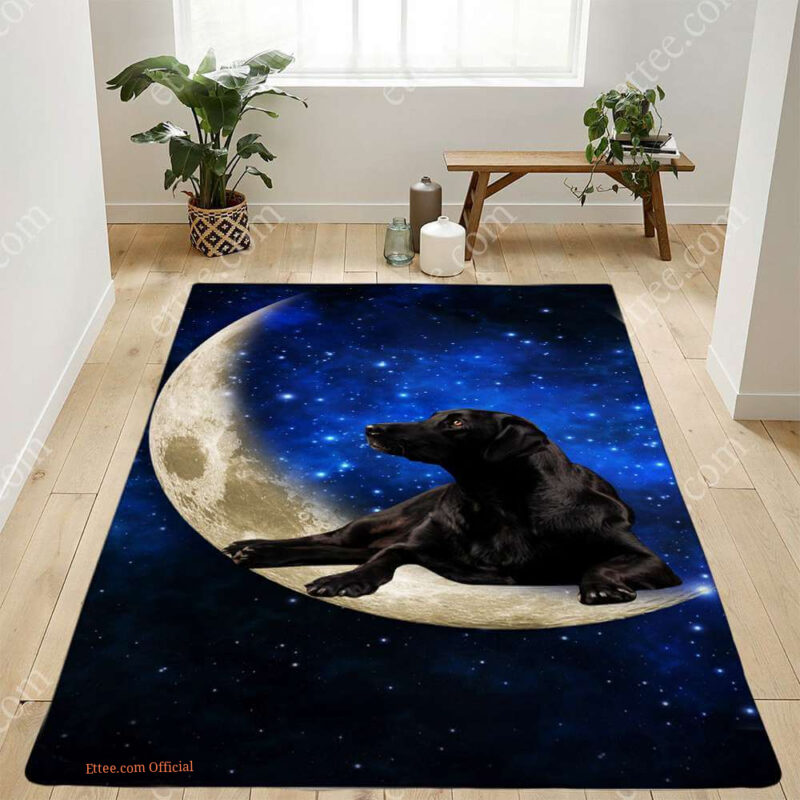 Labrador Retriever Moon Rug. Dog Mat Carpet Decor - Ettee - Carpet Decor