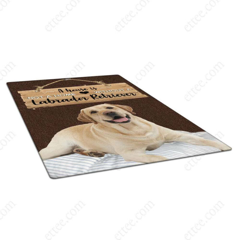 Labrador Retriever Rug. A House Is Not A Home Without A Labrador - Ettee - dog rug