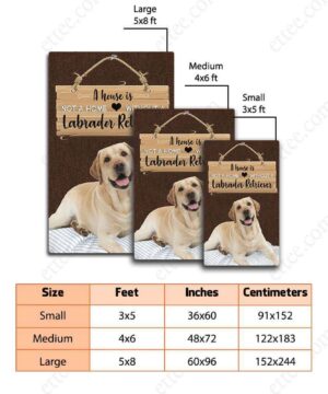 Labrador Retriever Rug. A House Is Not A Home Without A Labrador - Ettee - dog rug