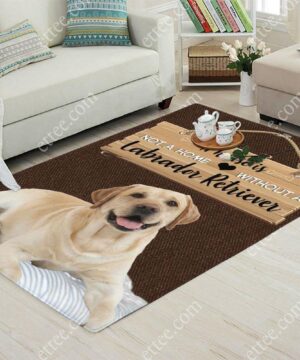 Labrador Retriever Rug. A House Is Not A Home Without A Labrador - Ettee - dog rug